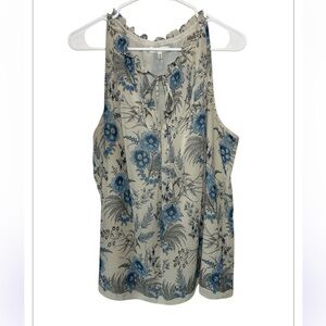 Max Studio Women’s Sleveless Flowy Floral Print Top Women’s L